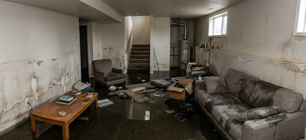 Flooded basement cleanup in Spokane WA