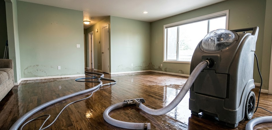 Same day water extraction in Spokane home